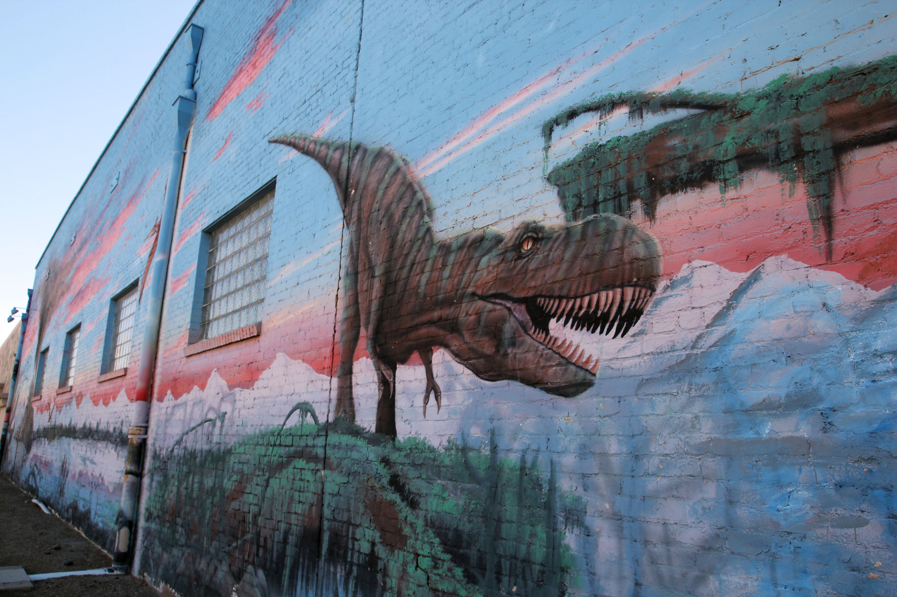 Dinosaur mural